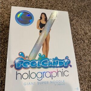 Poolcandy holographic giant super noodle-  new in box